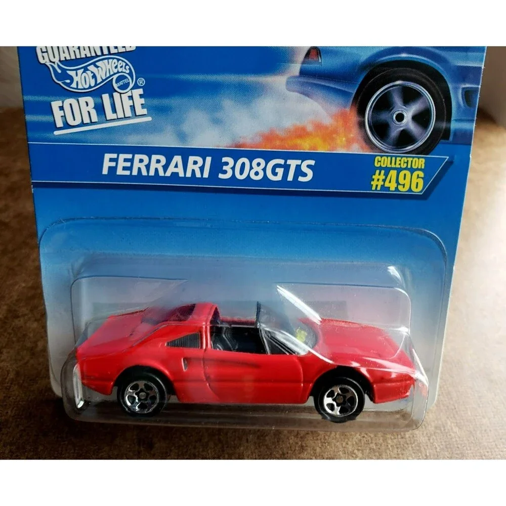 1996 Hot Wheels FERRARI 308 GTS CORGI RED MAINLINE SERIES #496 #16303 1:64 5-SP